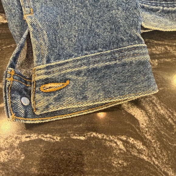 Vintage Lee Denim Jacket Mens Medium Blue Riders Trucker Workwear MiUSA USA 101J - Picture 6 of 15